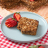 Strawberry Crumble Bars with Quail Eggs