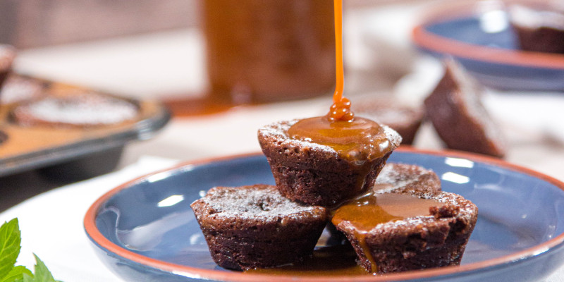 Peppermint One-Bite Brownies (Made With Quail Eggs)