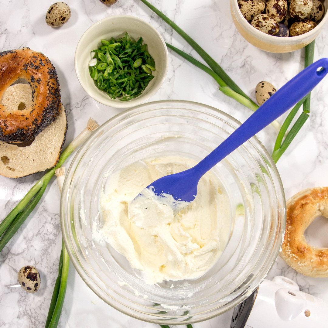 cream cheese in a bowl