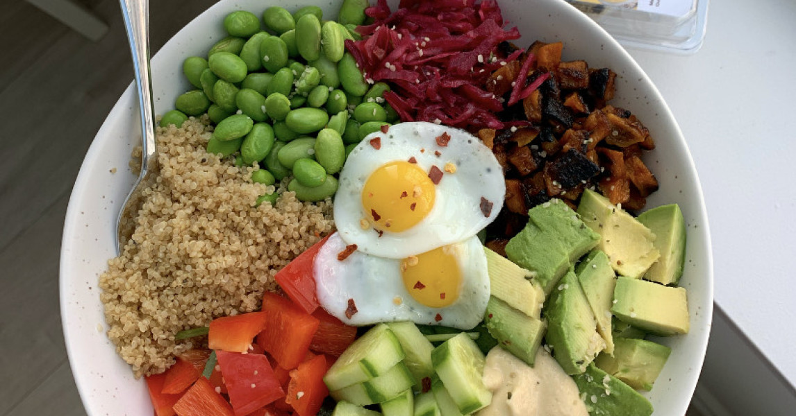 Nourishing Salad Bowl With Quail Eggs | Spring Creek Quail Farms