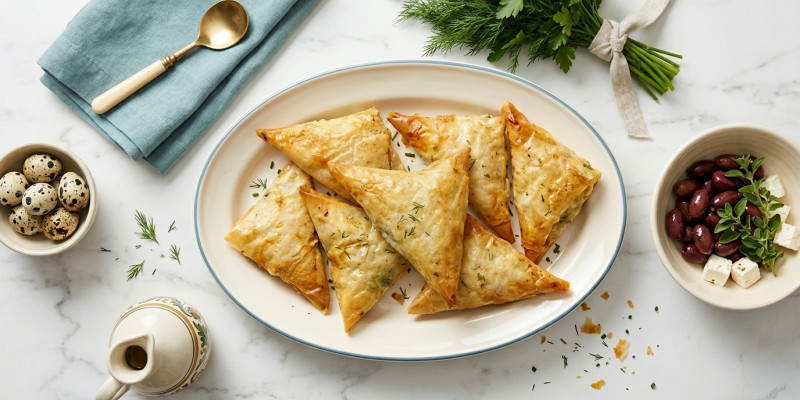 Chef Lisa Dickie's Spanokopita with Quail Eggs