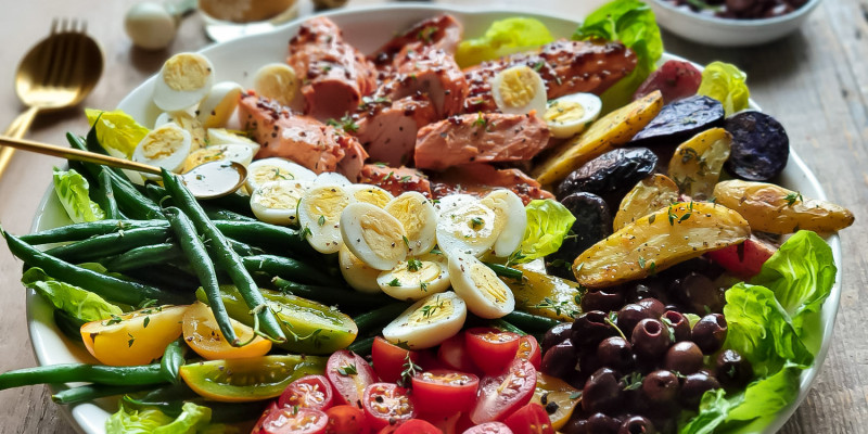 Autumn Salade Niçoise With Quail Eggs