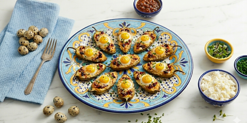 Chef Lisa Dickie's Jalapeño Poppers with Quail Eggs