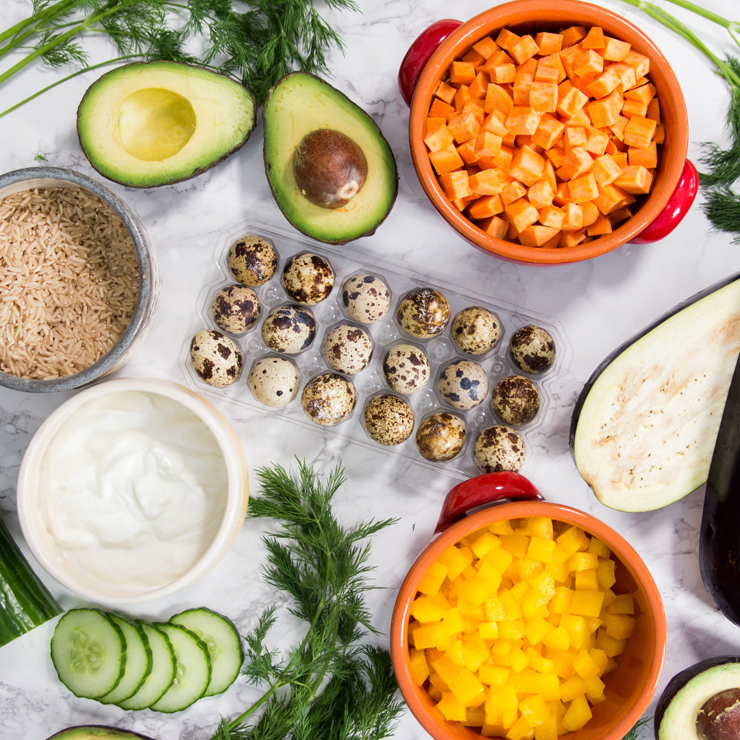 Quail Egg package and ingredients