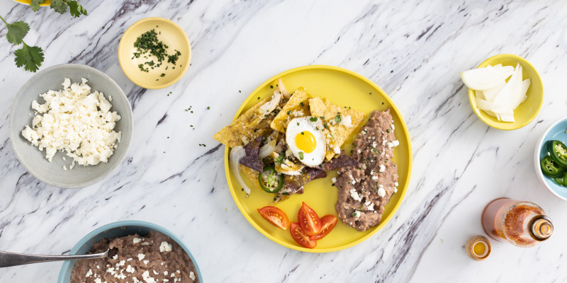 Chilaquiles With Quail Eggs