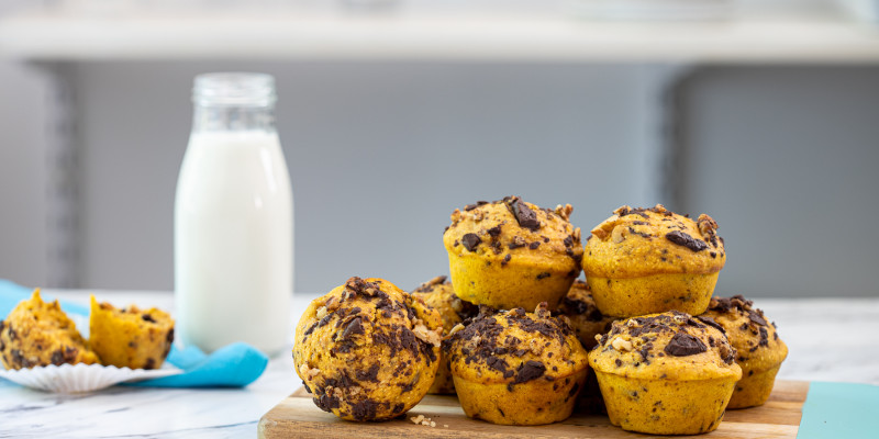 Pumpkin Muffins With Quail Eggs