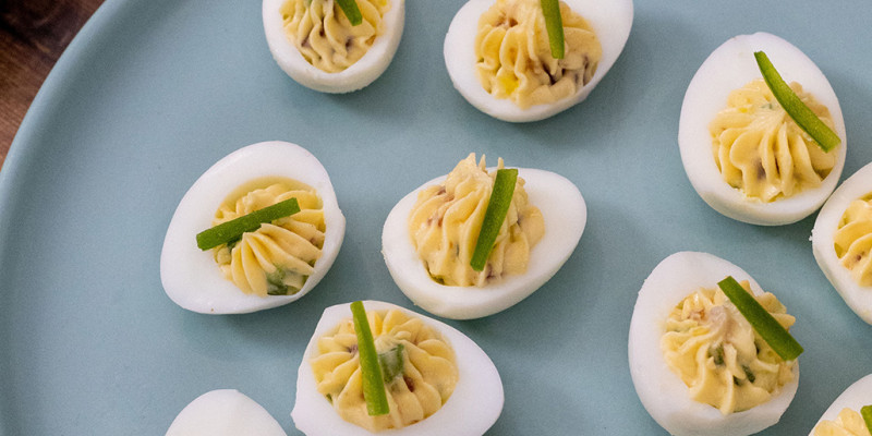 Classic Deviled Quail Eggs
